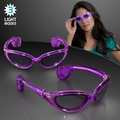 LED Purple Light Up Sunglasses